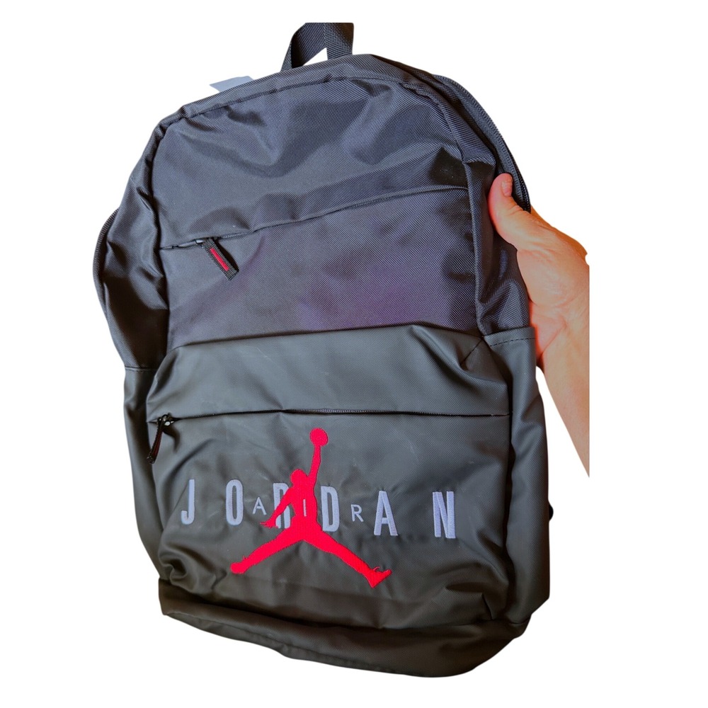 Air Jordan Backpack Unisex OS Black Jumpman Logo 9A0408-KK2‎